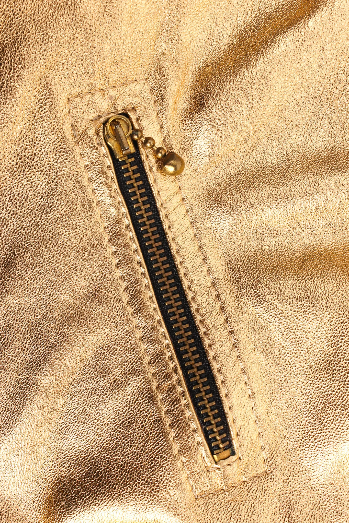 Metallic Leather Jacket