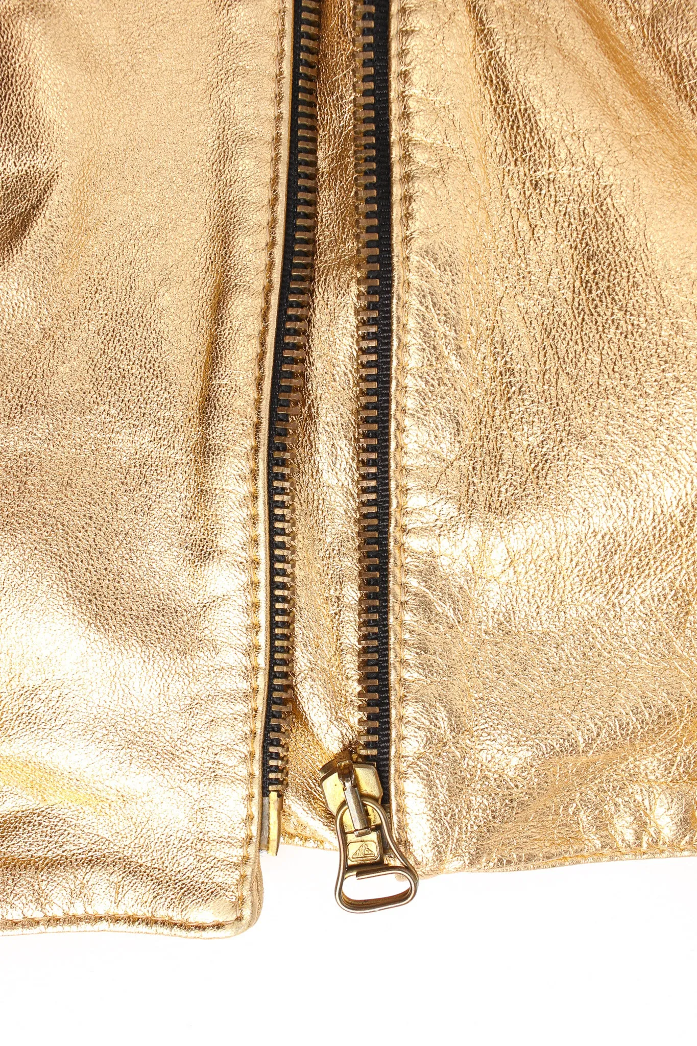 Metallic Leather Jacket