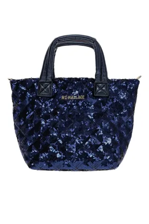 Micro Metro Sapphire Sequin Deluxe Tote