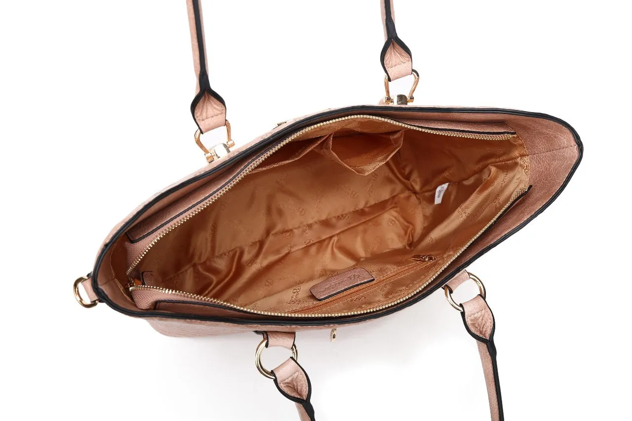 Millionaire Queen Double Layer Crystal Engraved Tote [RO6669]