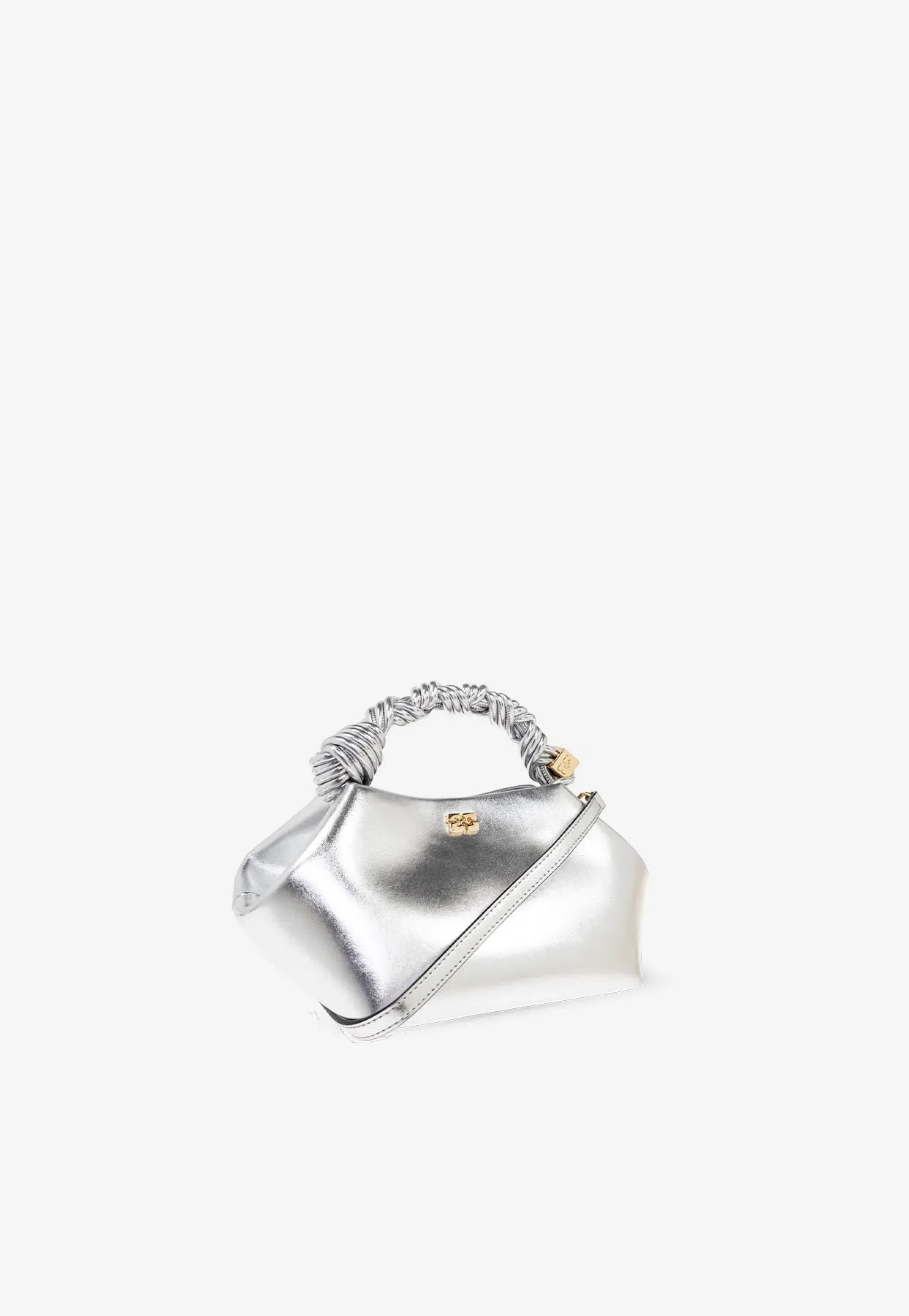 Mini Bou Metallic leather Top Handle Bag