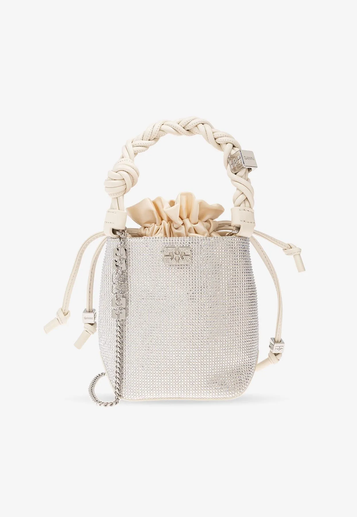 Mini Rhinestone Bou Bucket Bag