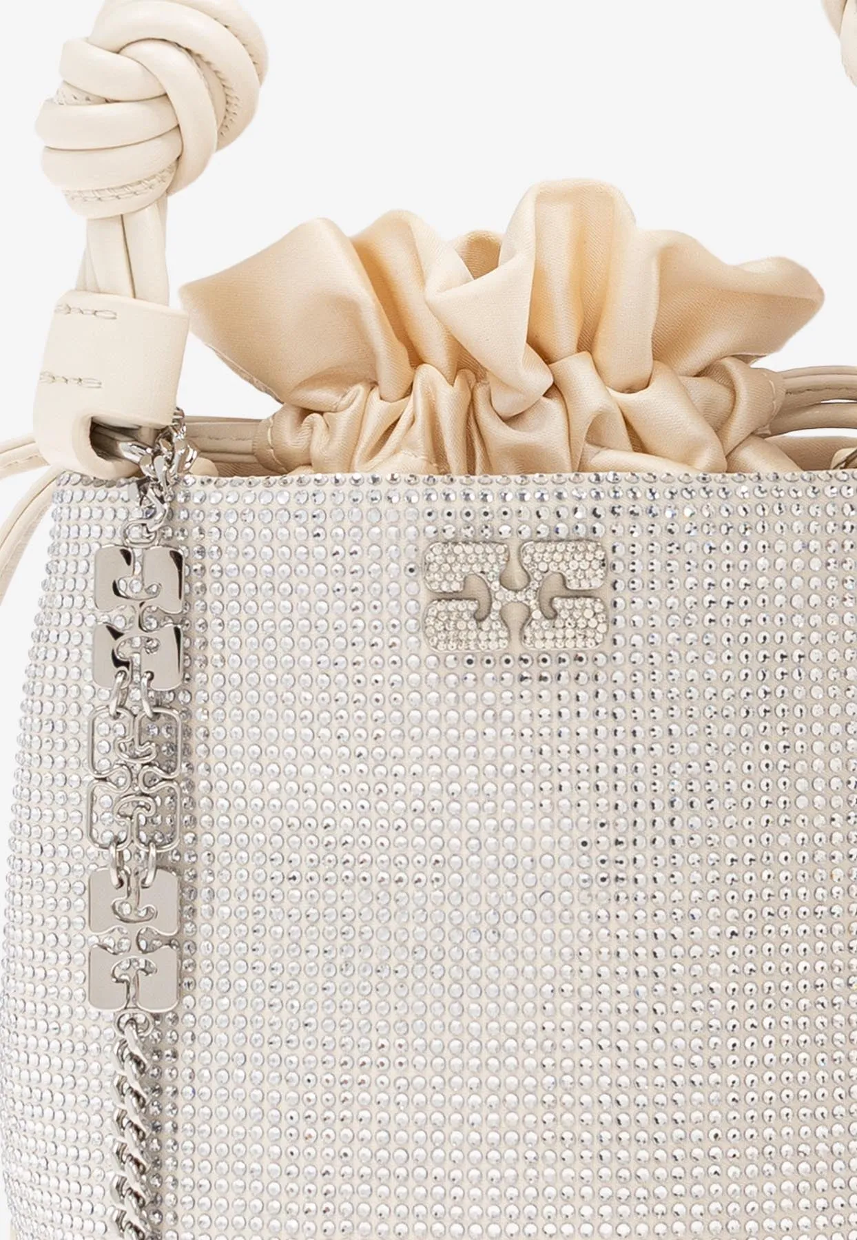 Mini Rhinestone Bou Bucket Bag
