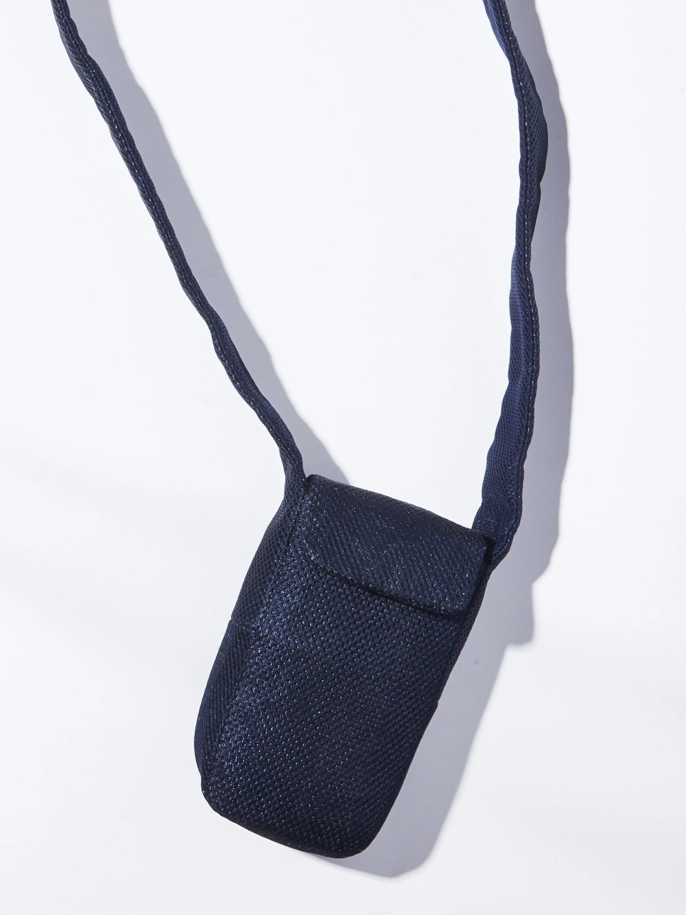 Navy Mesh iPhone Crossbody