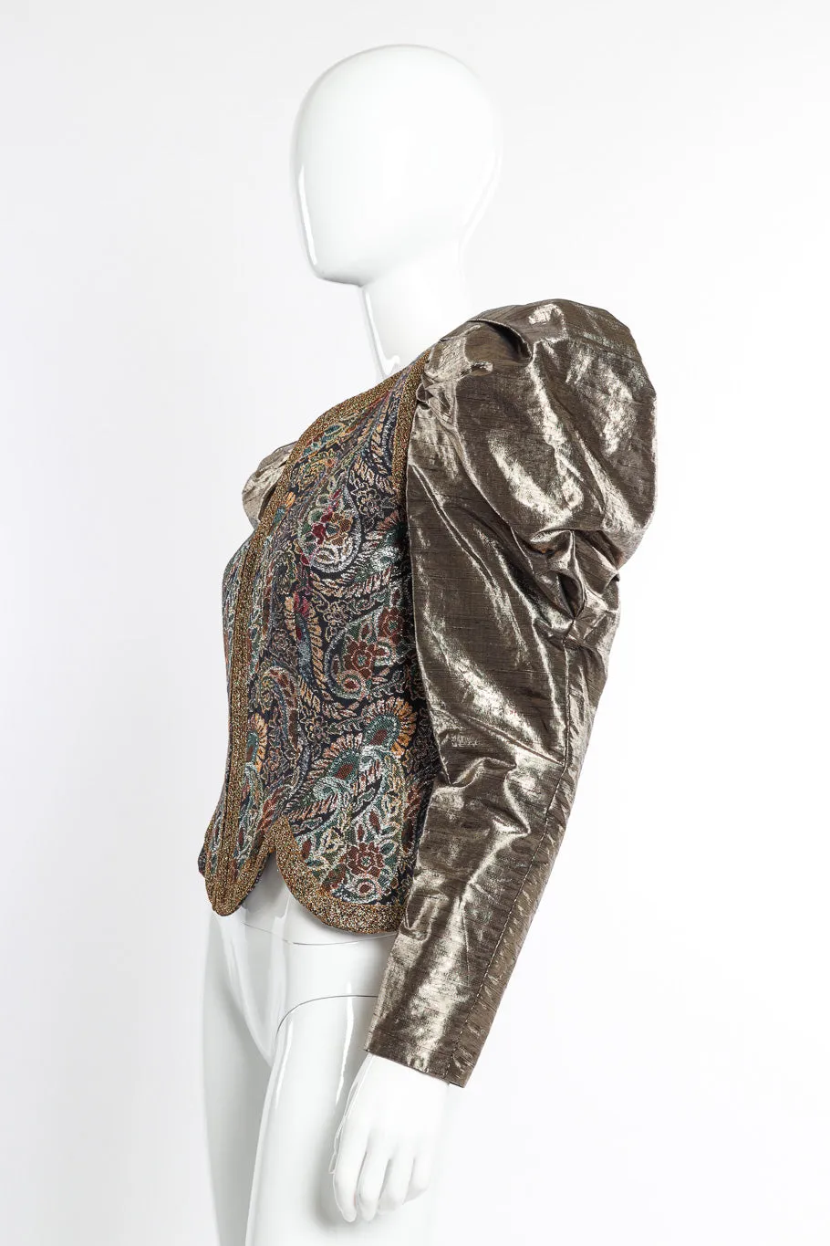 Paisley Puff Sleeve Jacket
