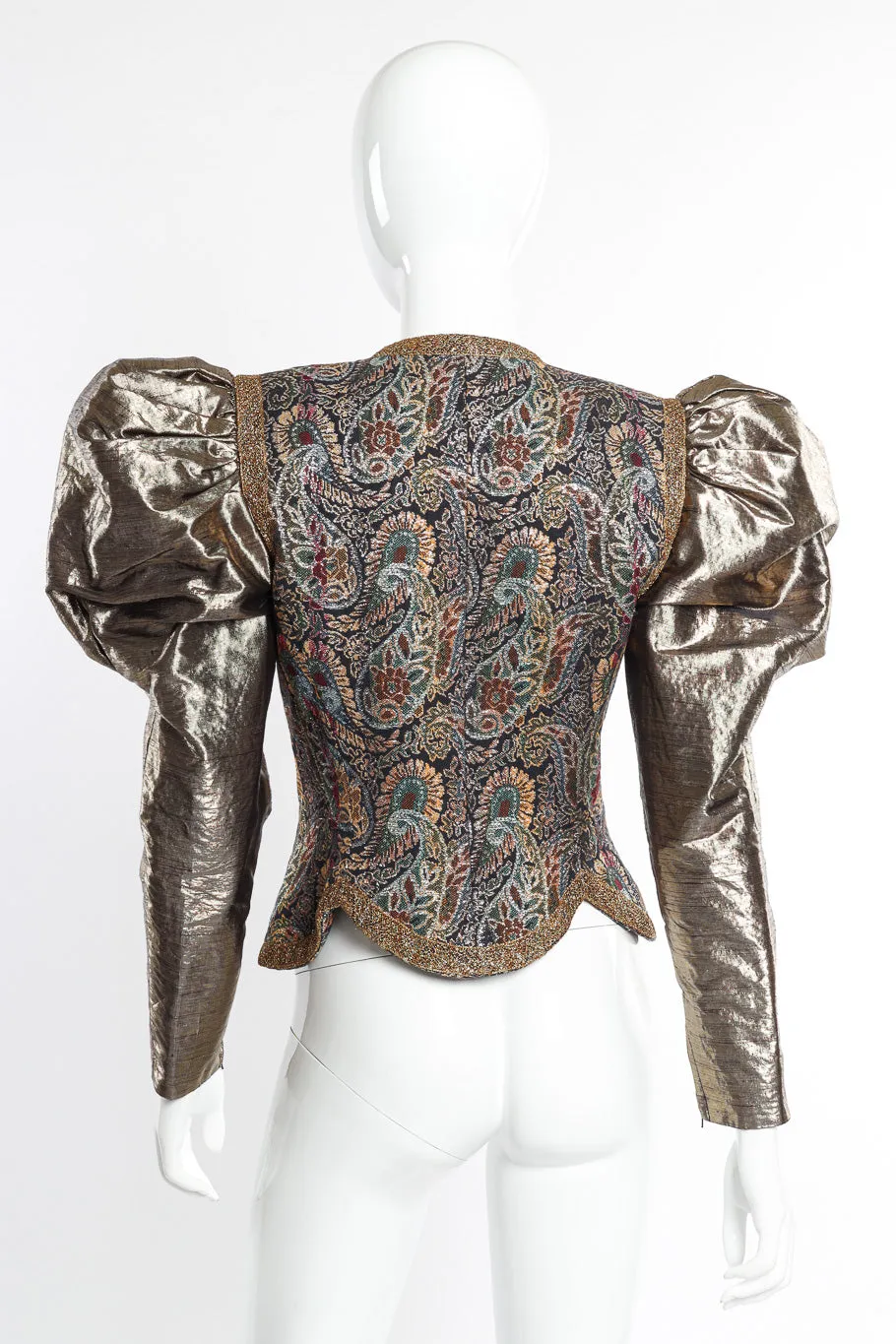 Paisley Puff Sleeve Jacket