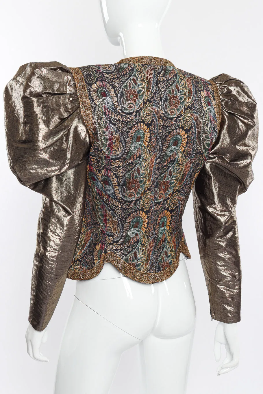 Paisley Puff Sleeve Jacket