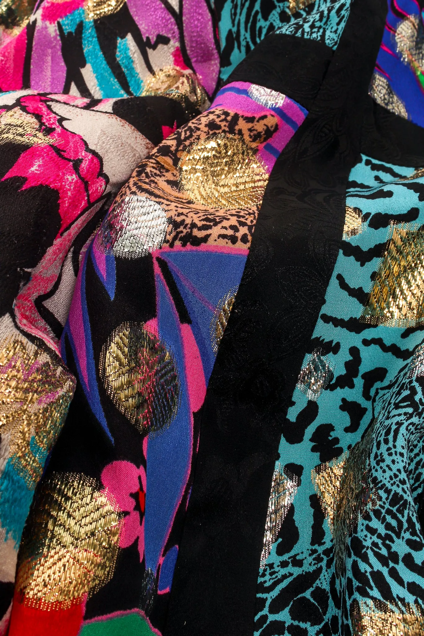Patchwork Collage Swing Jacket