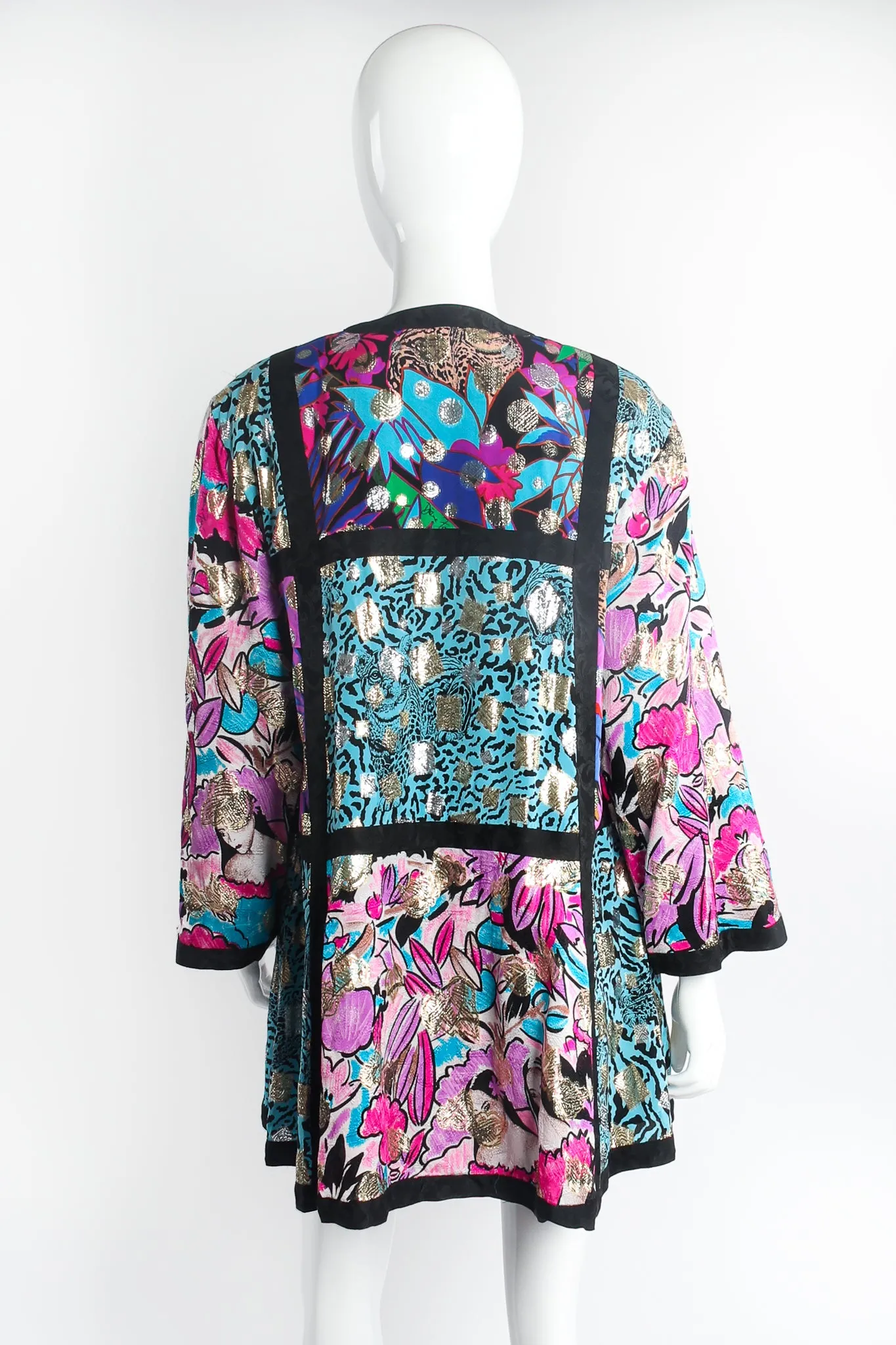 Patchwork Collage Swing Jacket
