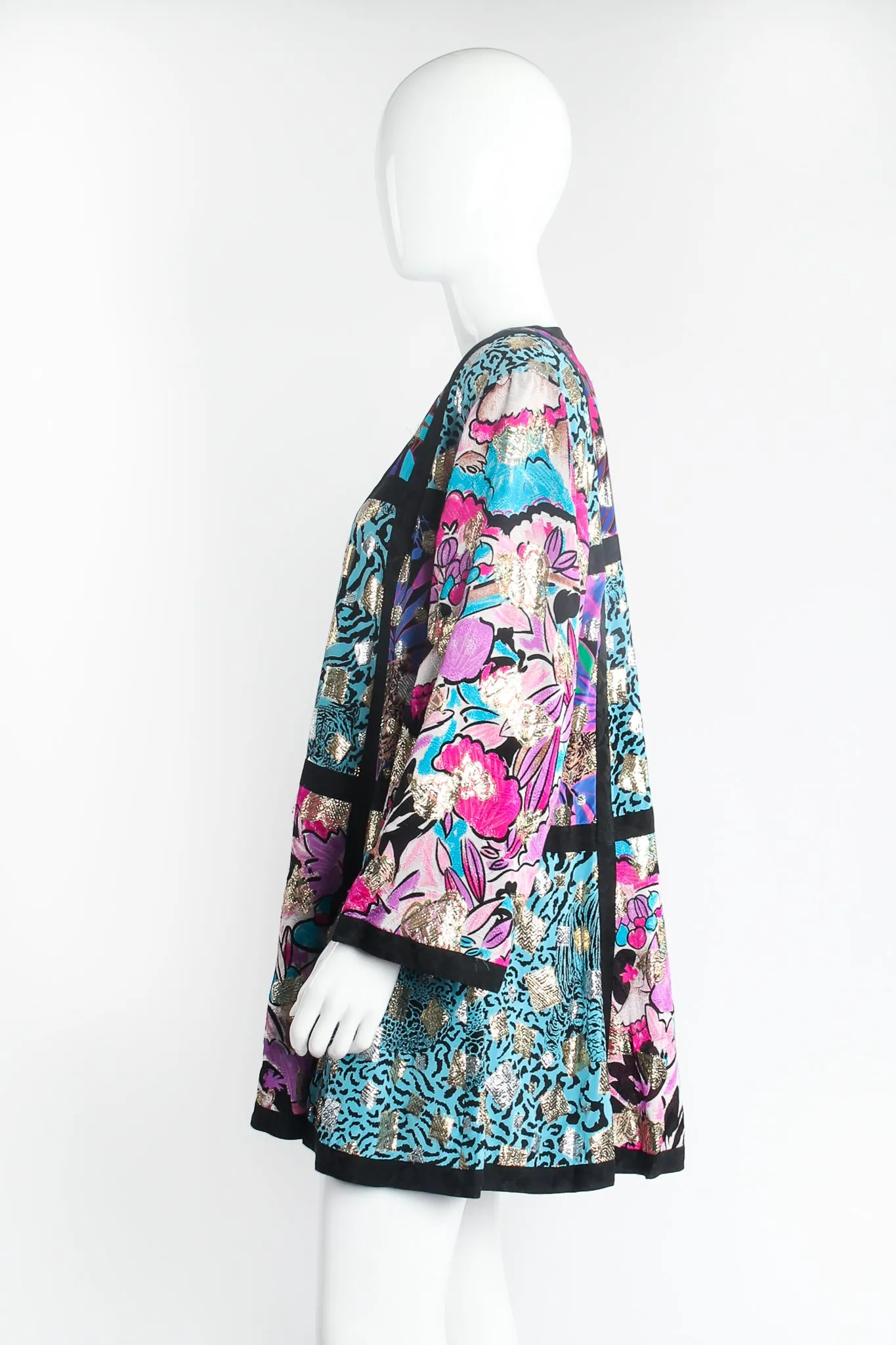 Patchwork Collage Swing Jacket