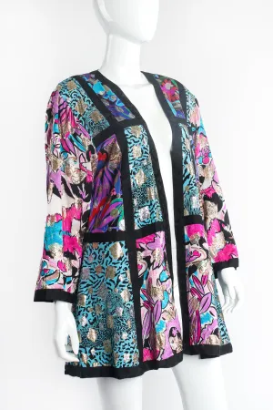 Patchwork Collage Swing Jacket