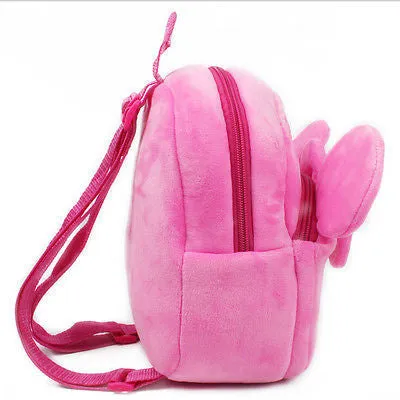 Pink Plush Backpack for Baby Girl