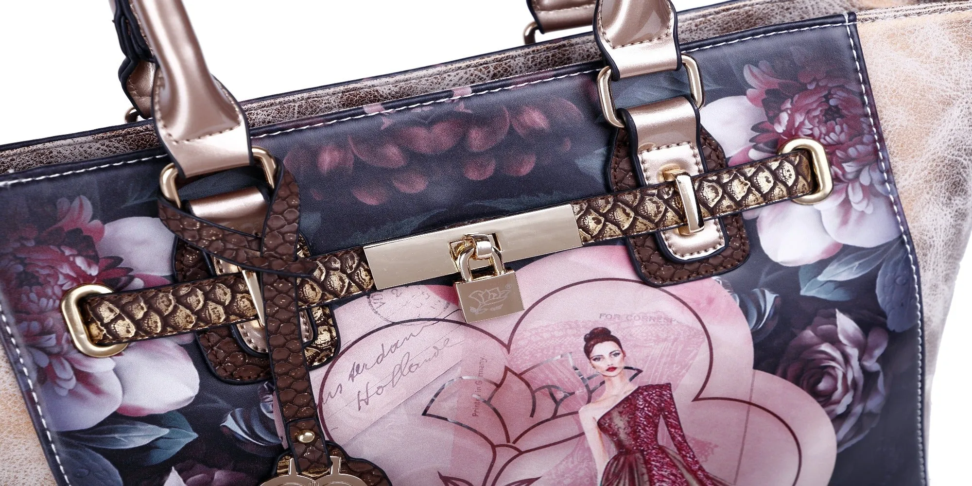 Queen Arosa Designer Luxury Tote Bag [BG8608]