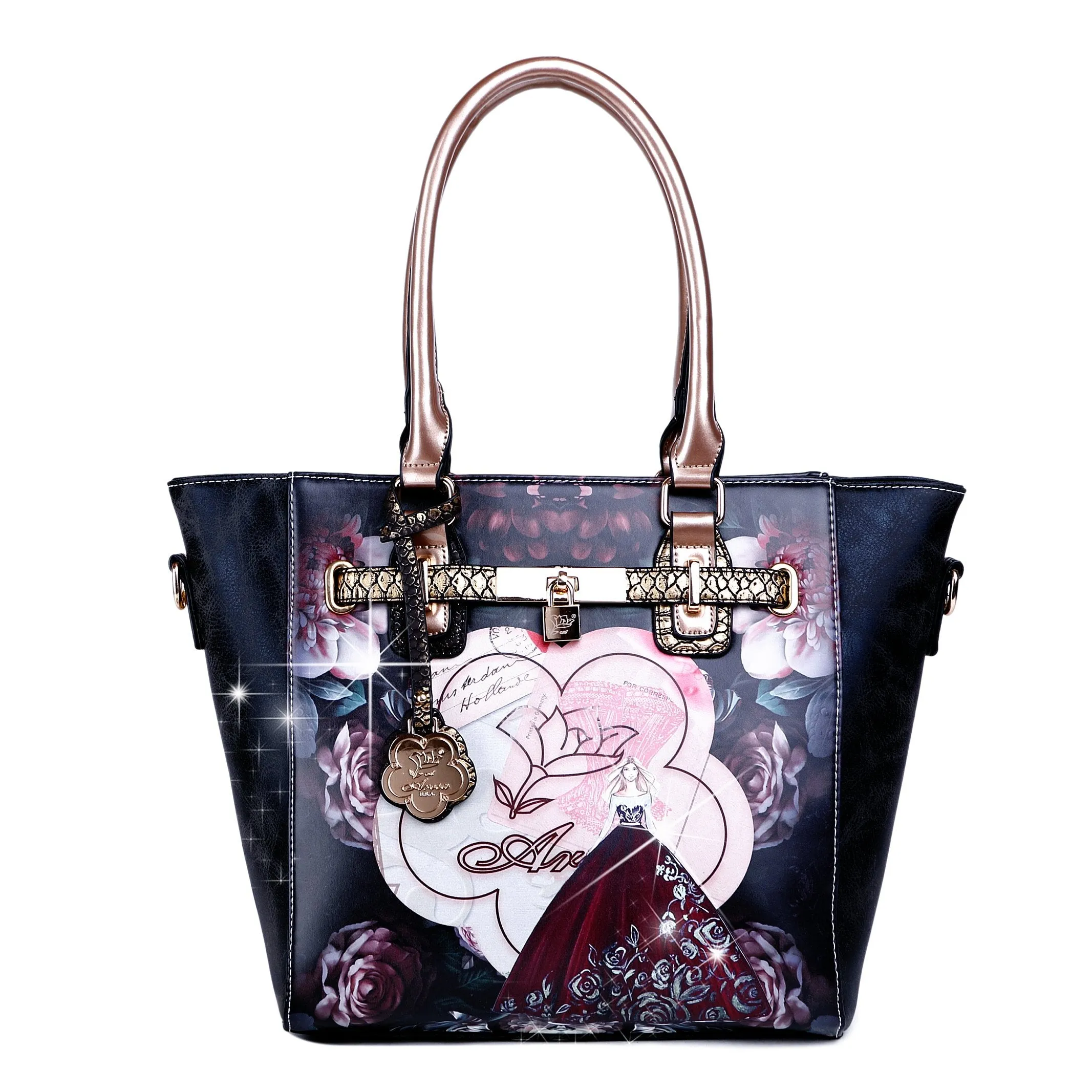 Queen Arosa Designer Luxury Tote Bag [BG8608]