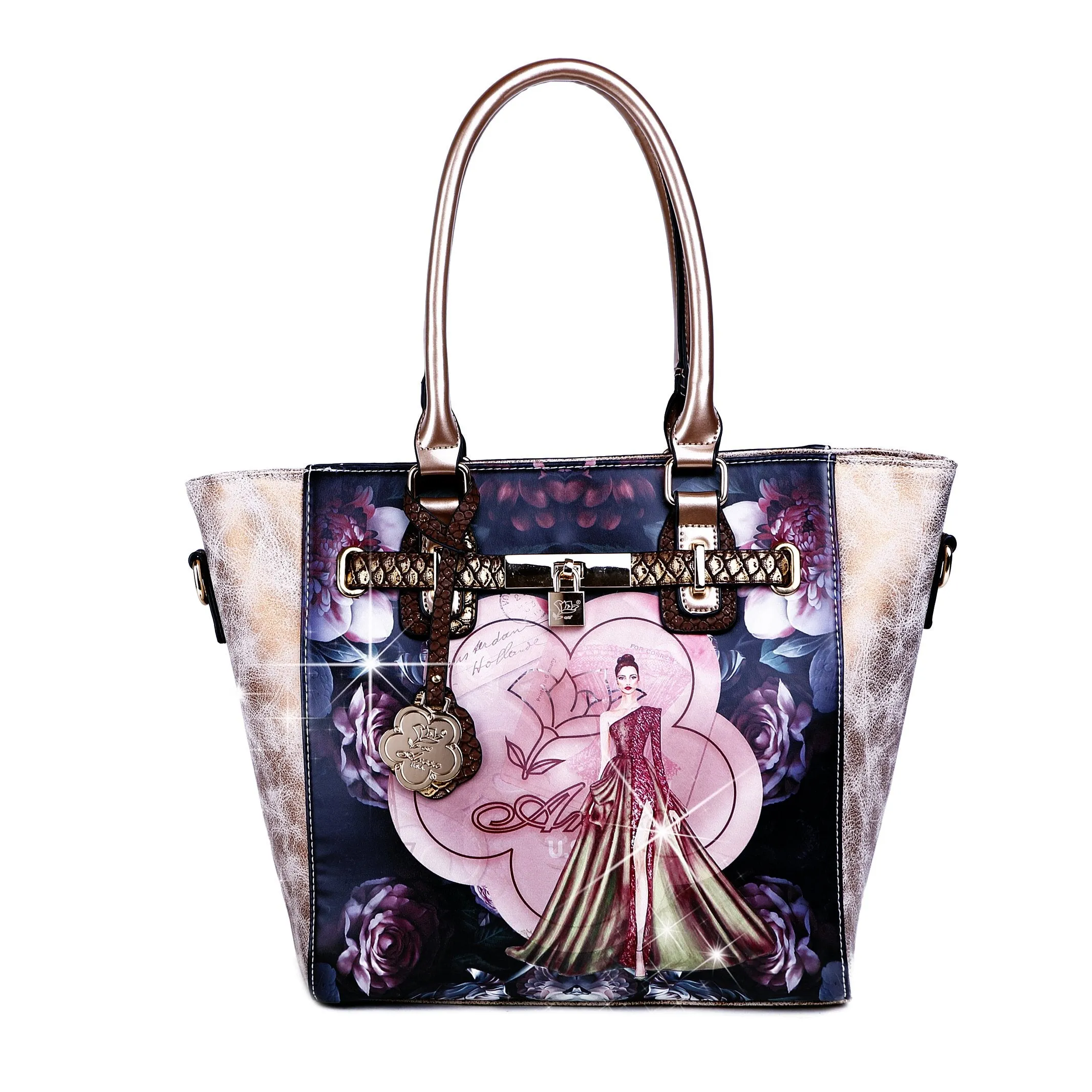 Queen Arosa Designer Luxury Tote Bag [BG8608]