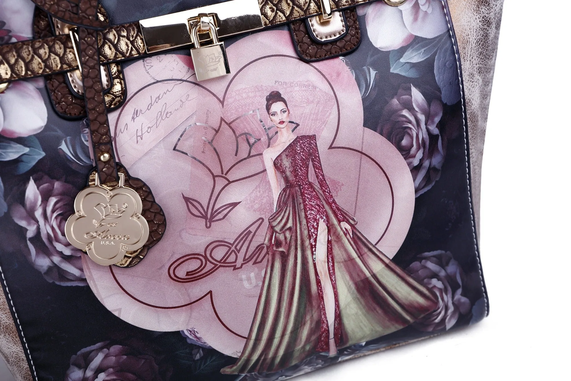 Queen Arosa Designer Luxury Tote Bag [BG8608]