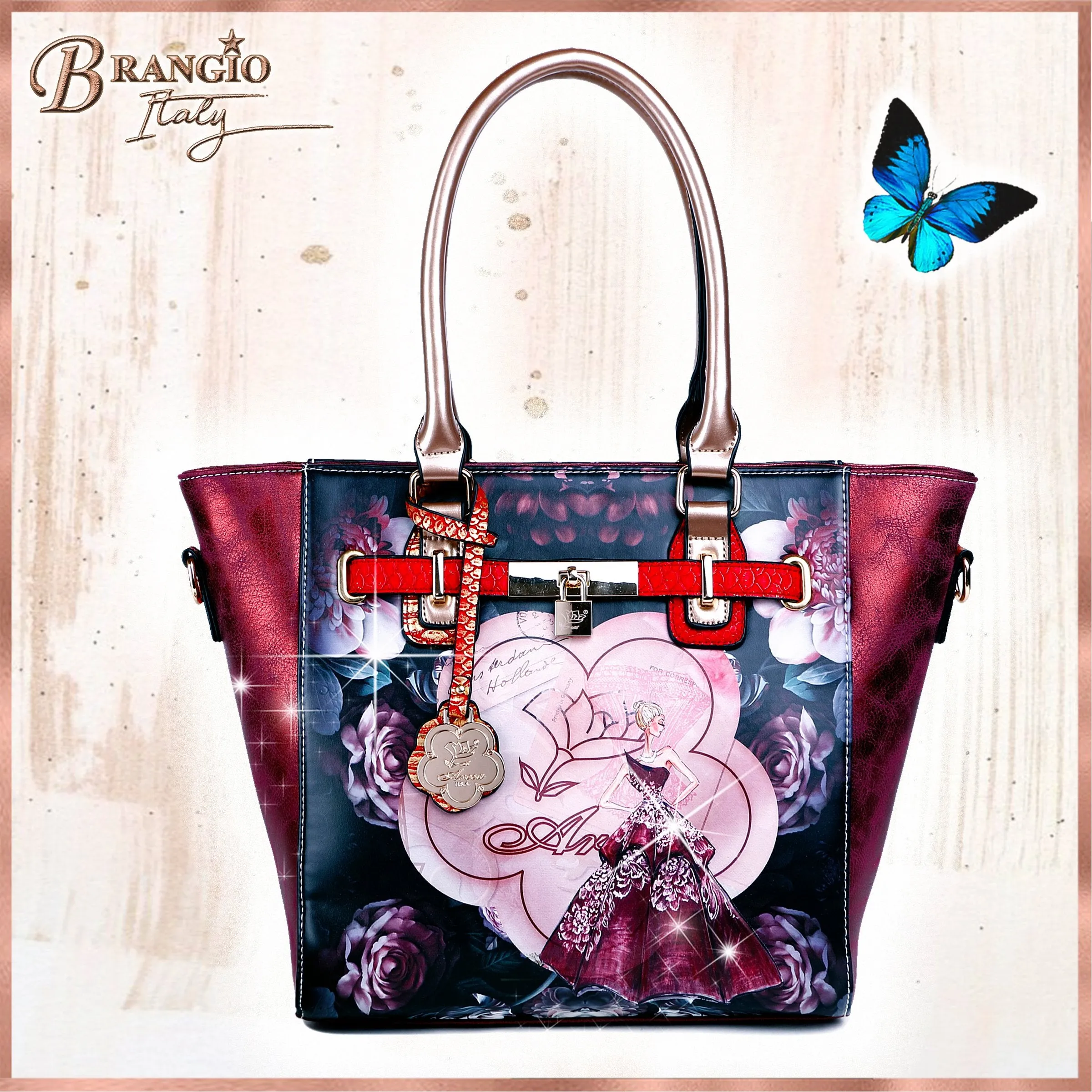 Queen Arosa Designer Luxury Tote Bag [BG8608]