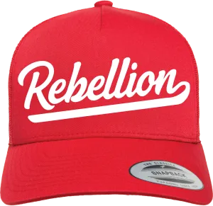 REBELLION SCRIPT TRUCKER HAT