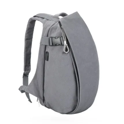 Retro Style USB Design Canvas Backpack High Capacity Travel/School Backpack For Men and Women