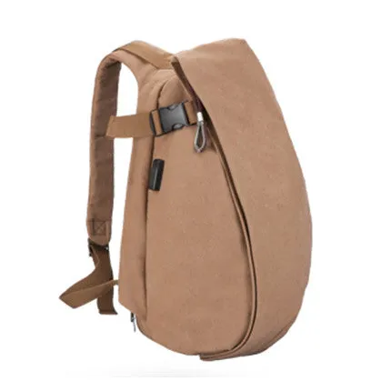 Retro Style USB Design Canvas Backpack High Capacity Travel/School Backpack For Men and Women