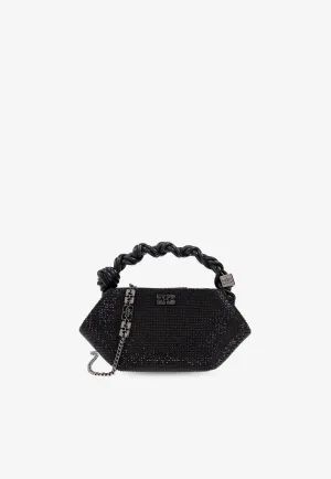 Rhinestone Bou Top Handle Bag