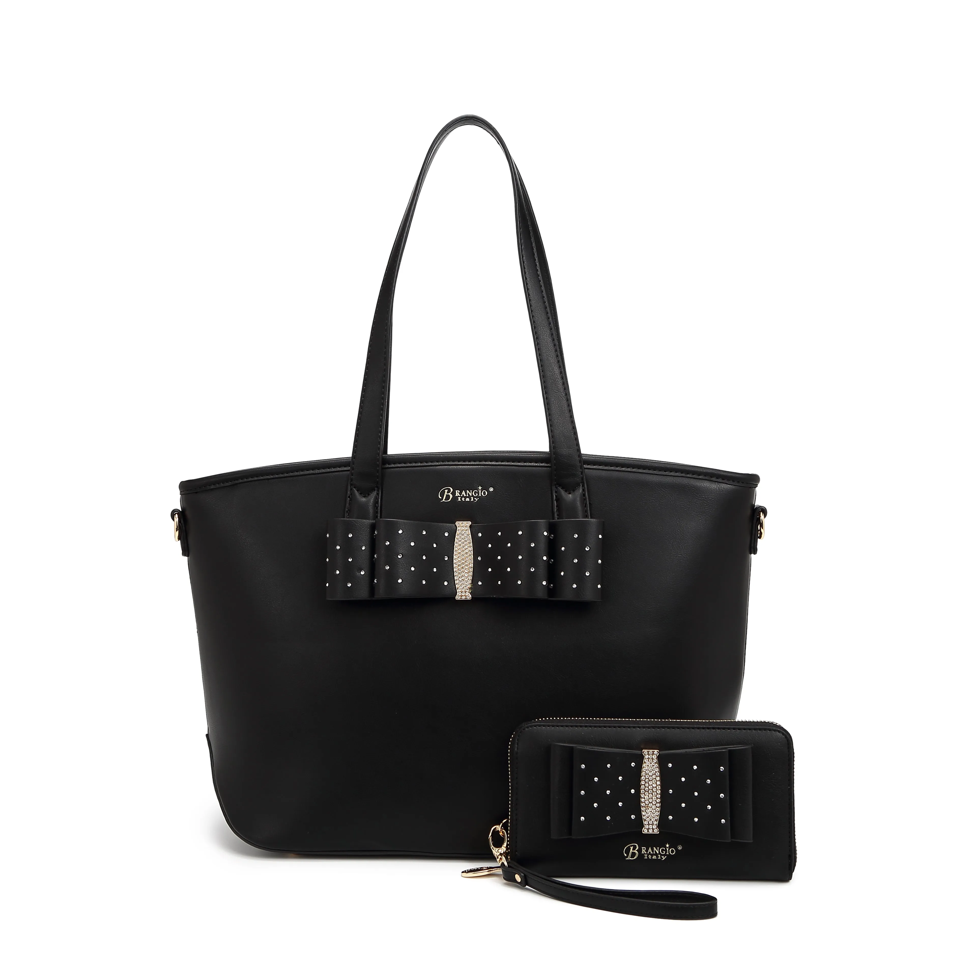 Ribbon Romance Tote Handbag with Rhinestones [RK4289]