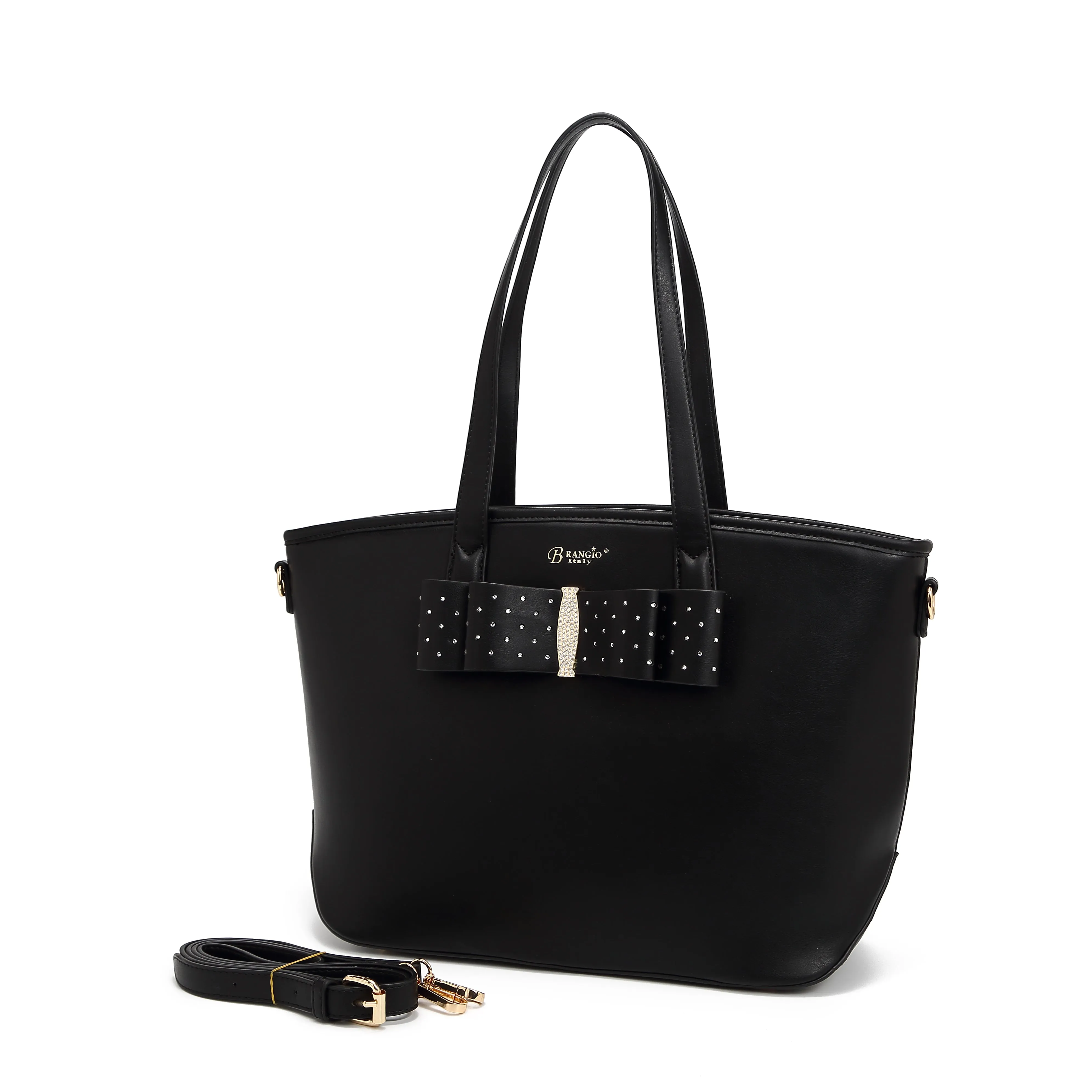 Ribbon Romance Tote Handbag with Rhinestones [RK4289]