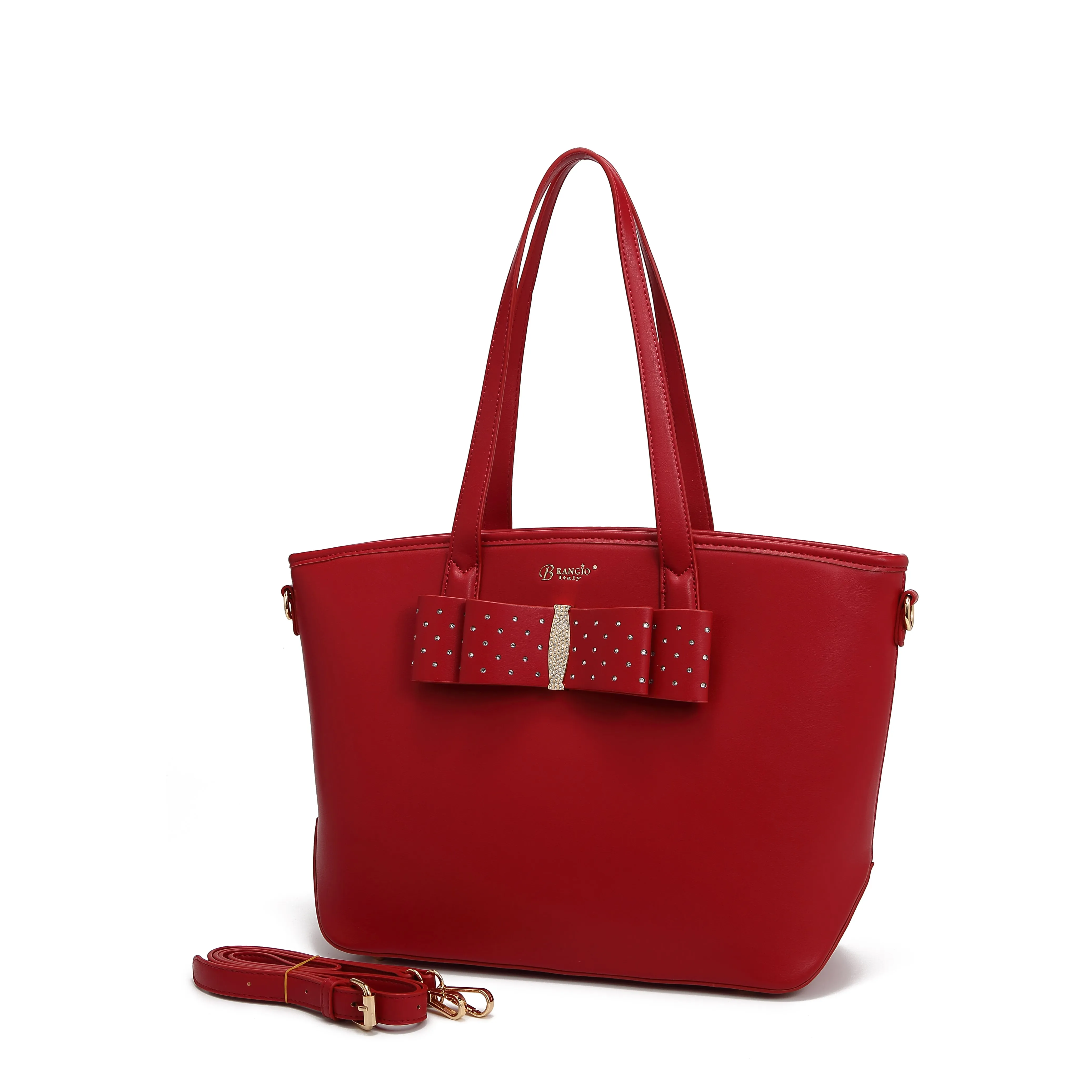 Ribbon Romance Tote Handbag with Rhinestones [RK4289]