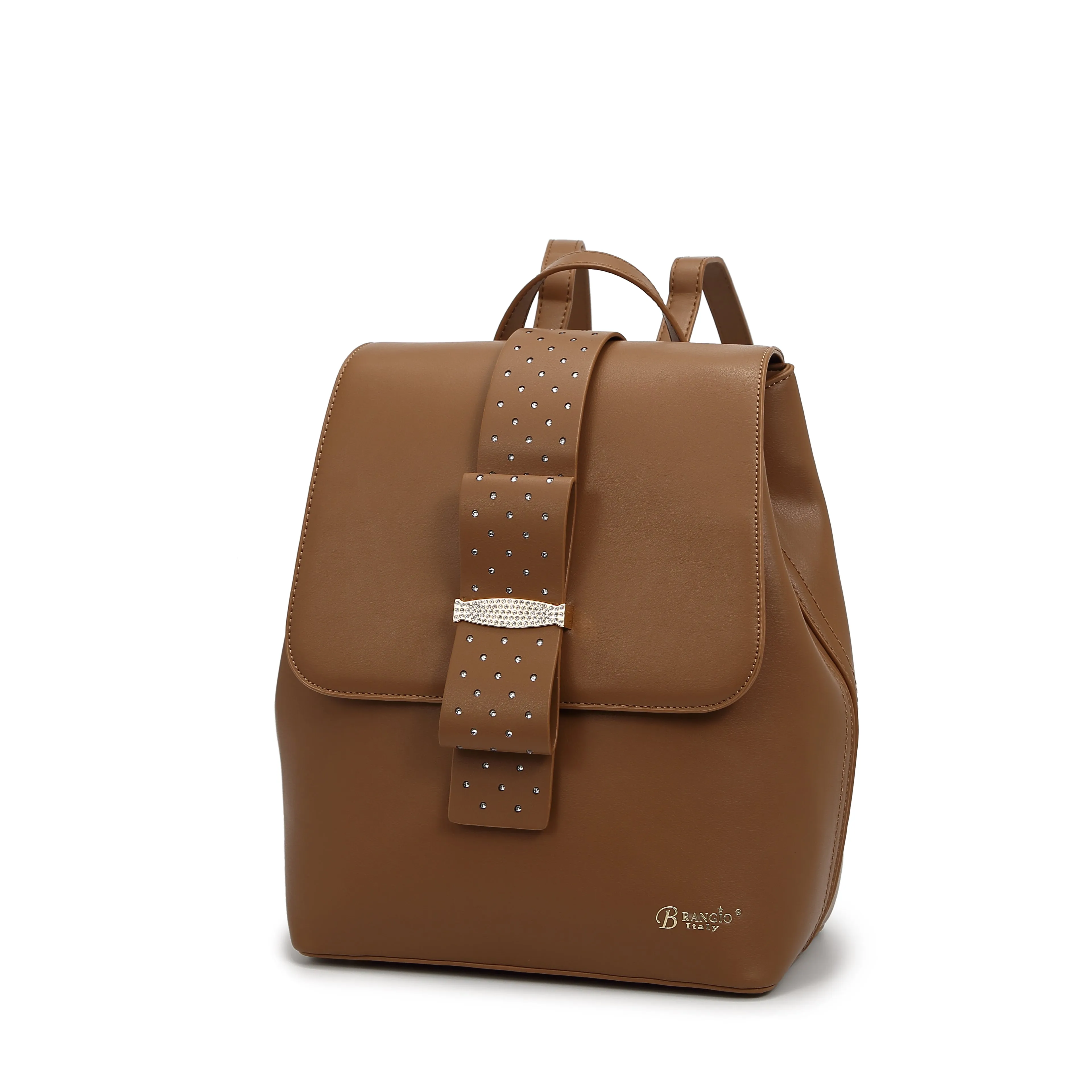 Ribbon Romance Travel Backpack with Rhinestones [RKB4256]