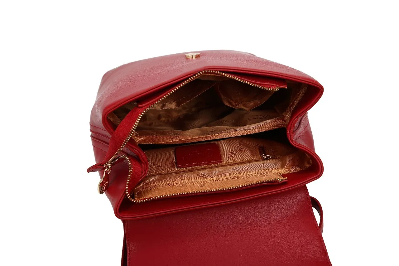 Ribbon Romance Travel Backpack with Rhinestones [RKB4256]