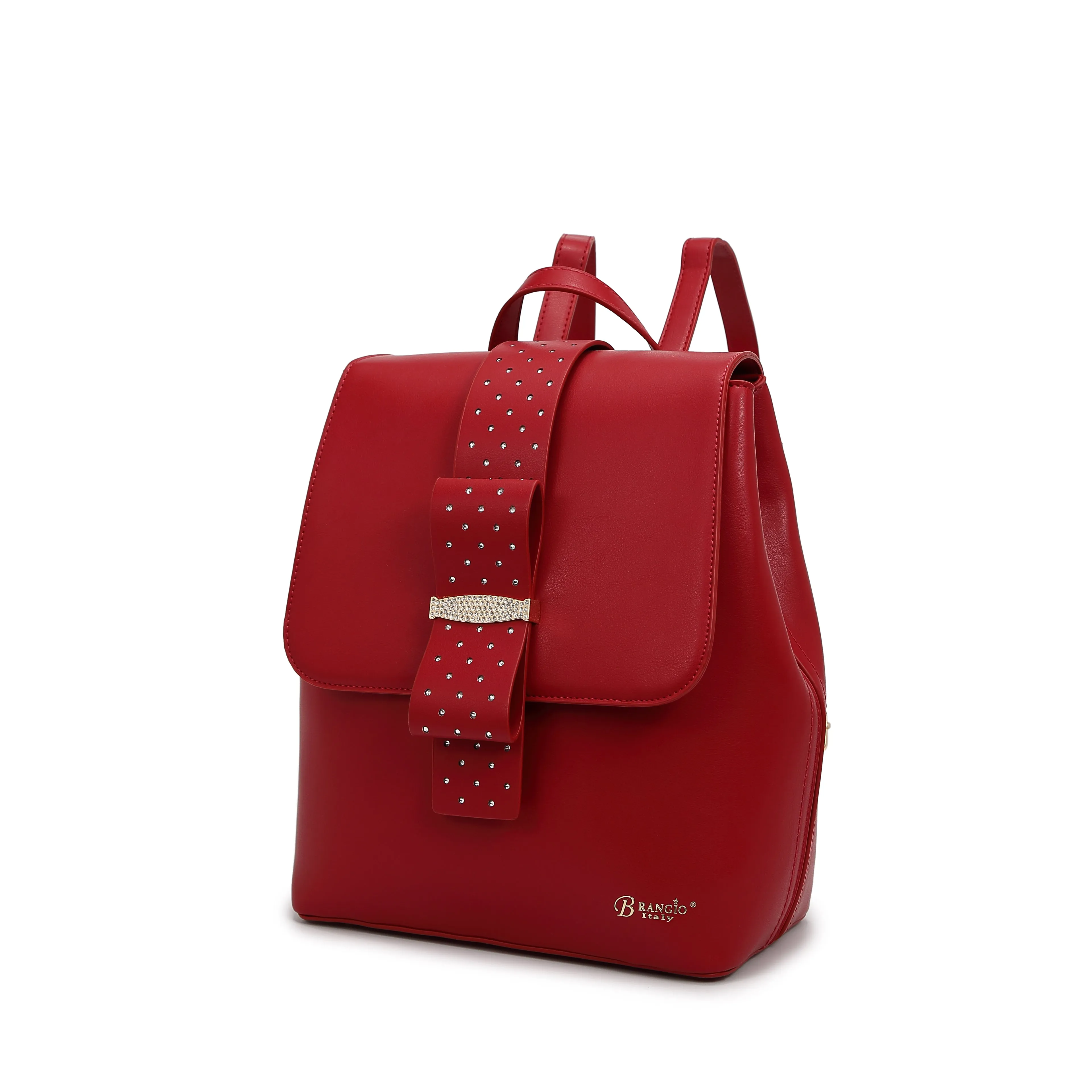 Ribbon Romance Travel Backpack with Rhinestones [RKB4256]