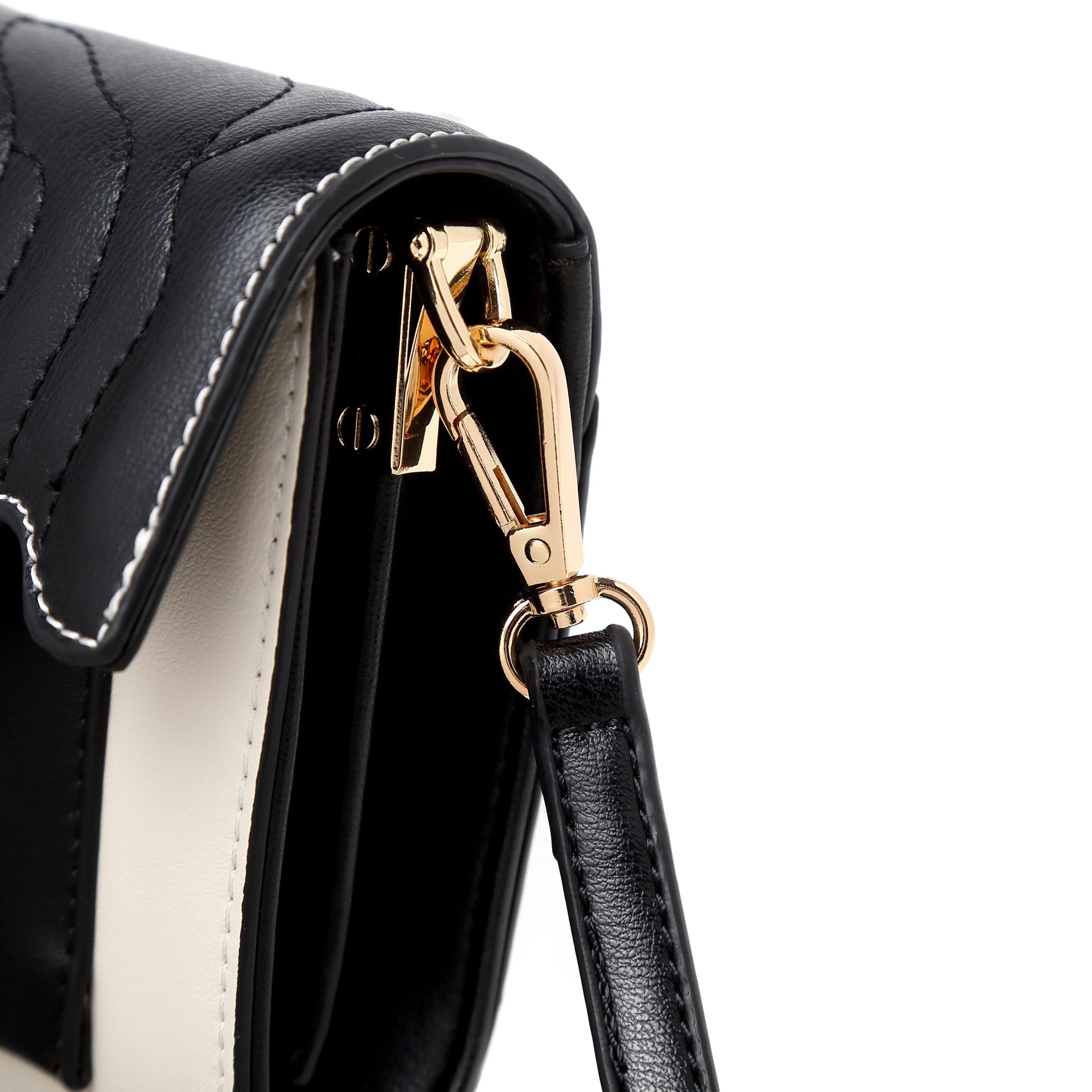Rosette 3d Crystal Vegan Leather Mini Crossbody Clutch [RAS8526]