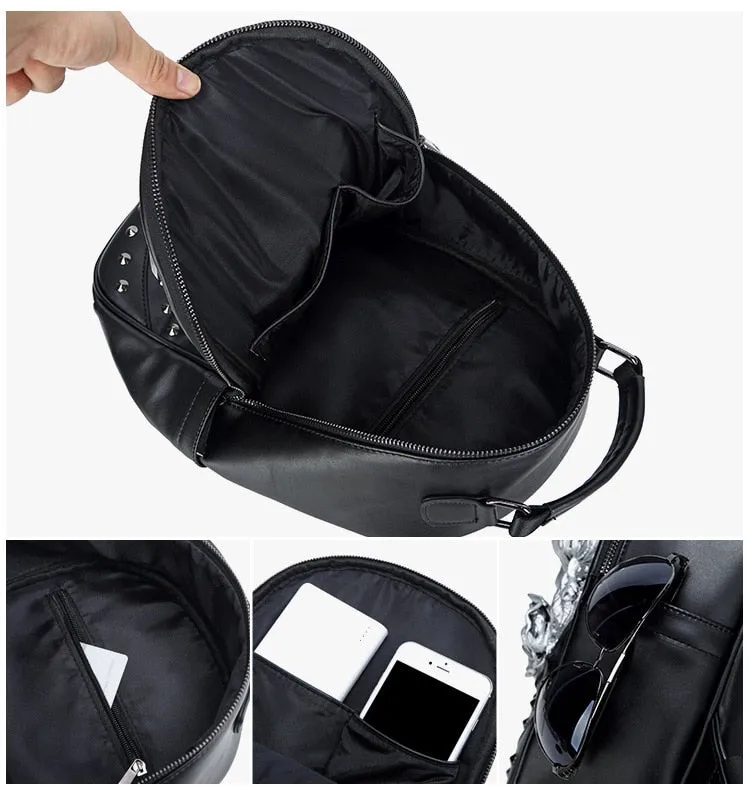 Sac a dos luxe cuir / concepteur sac cuir haute couture