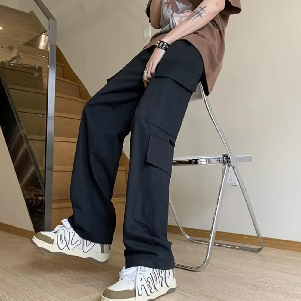 Simple Multi-Pocket Cargo Pants