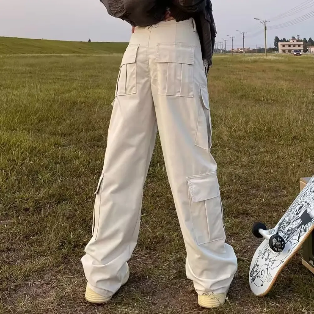 Simple Multi-Pocket Cargo Pants
