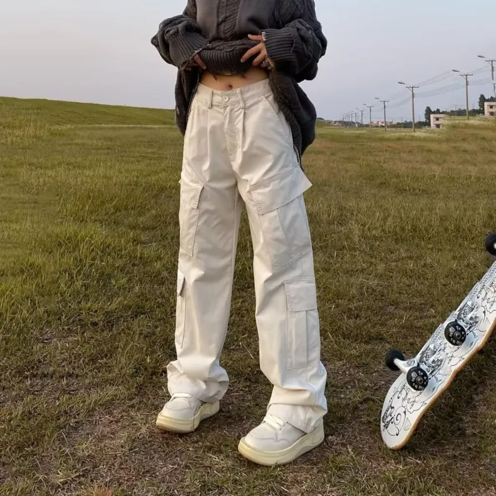 Simple Multi-Pocket Cargo Pants