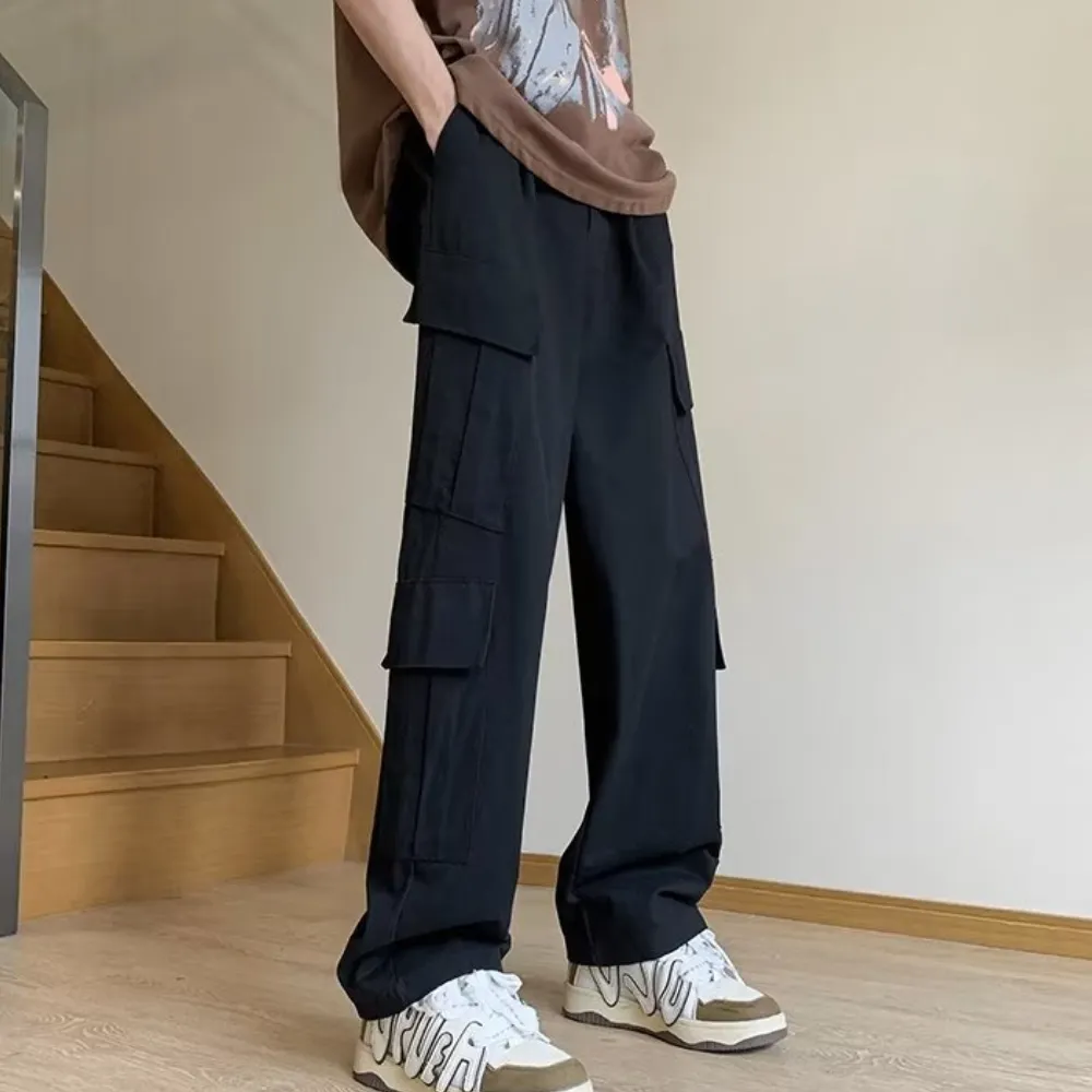 Simple Multi-Pocket Cargo Pants