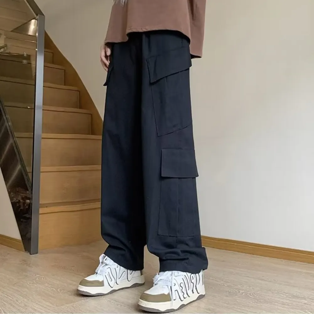 Simple Multi-Pocket Cargo Pants