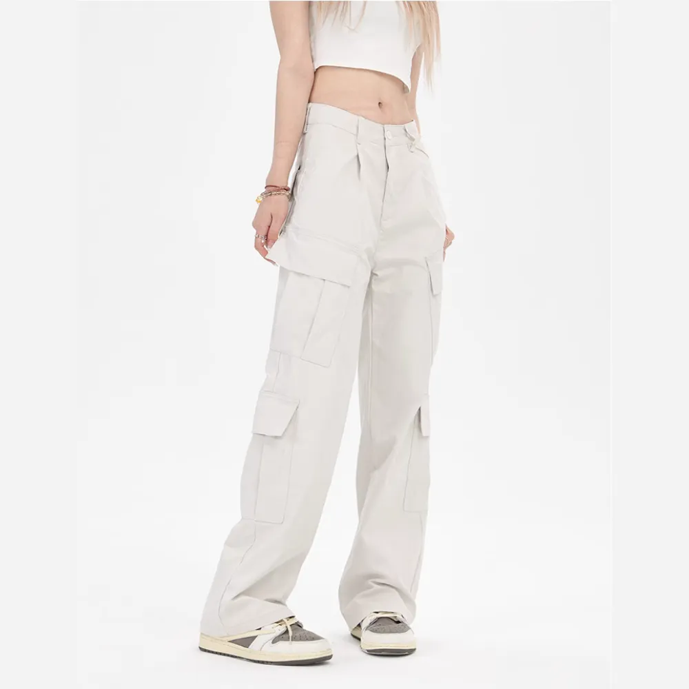 Simple Multi-Pocket Cargo Pants