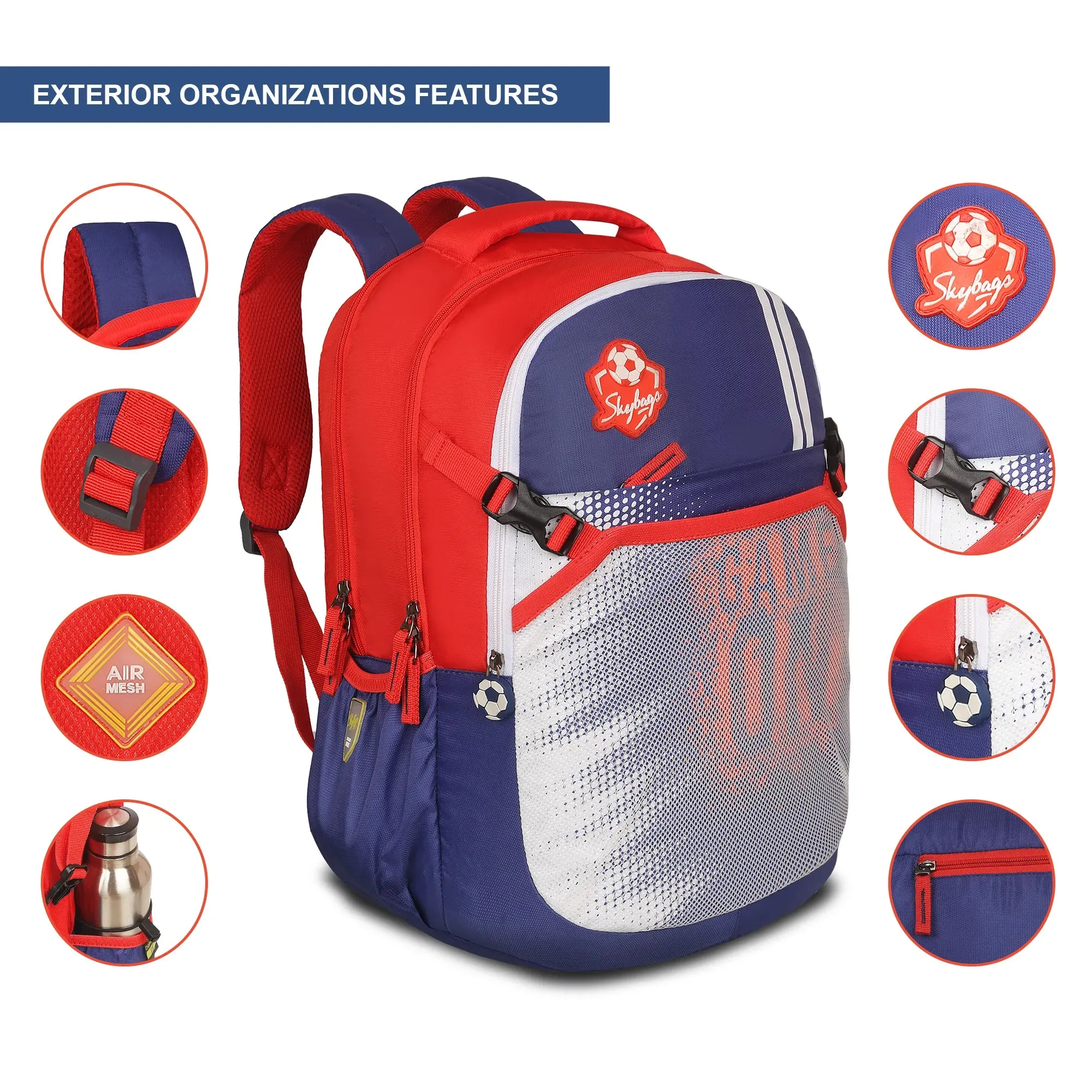 Skybags Chase  01 School Backpack Navy
