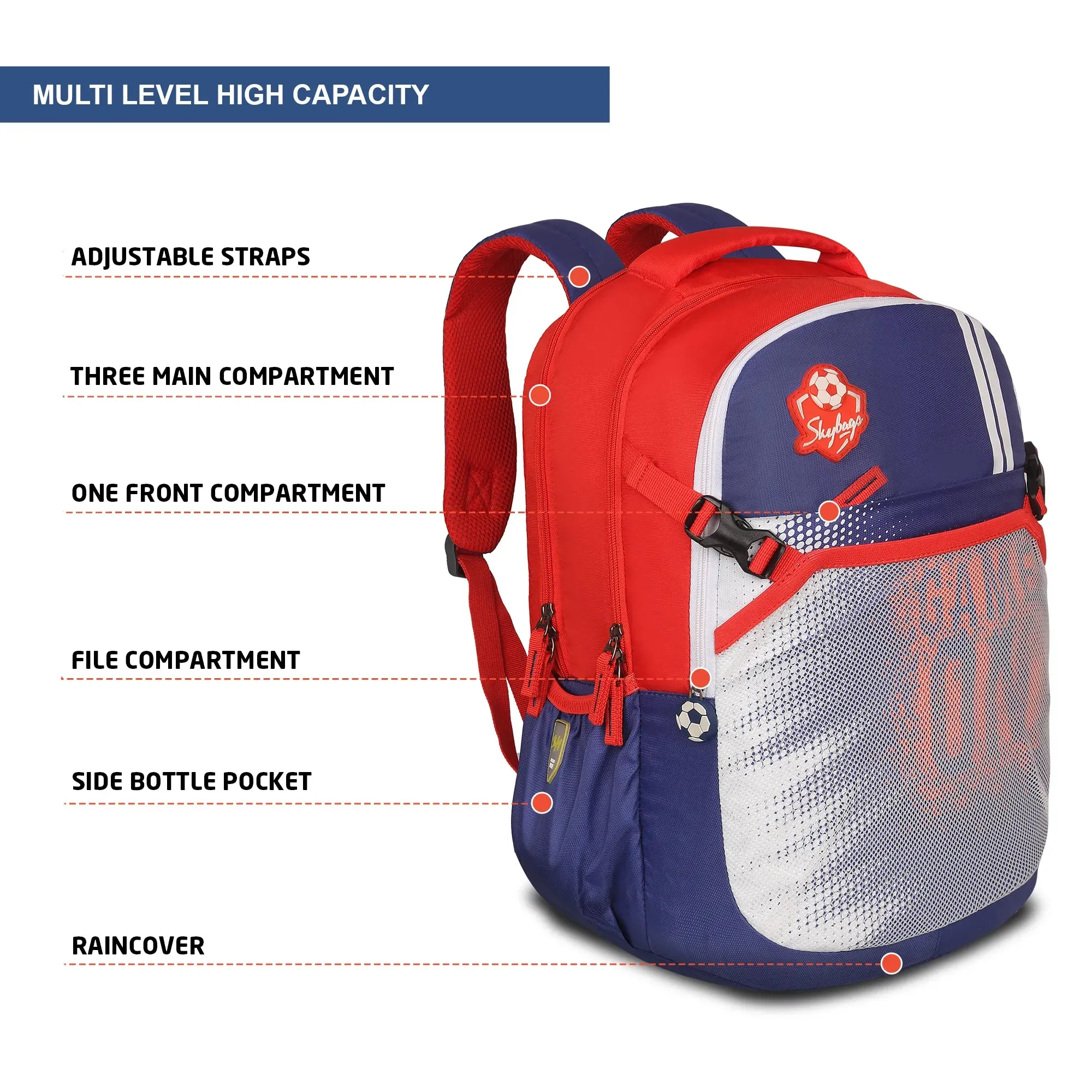 Skybags Chase  01 School Backpack Navy