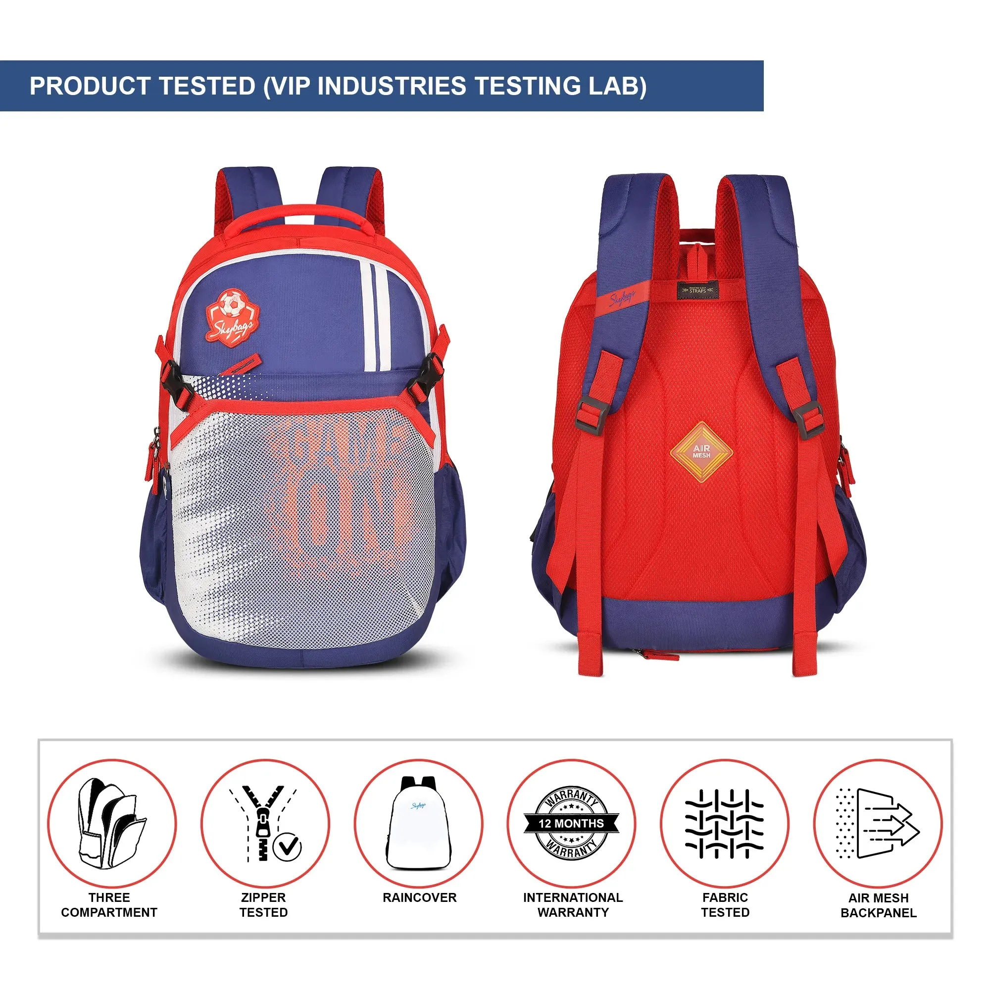 Skybags Chase  01 School Backpack Navy