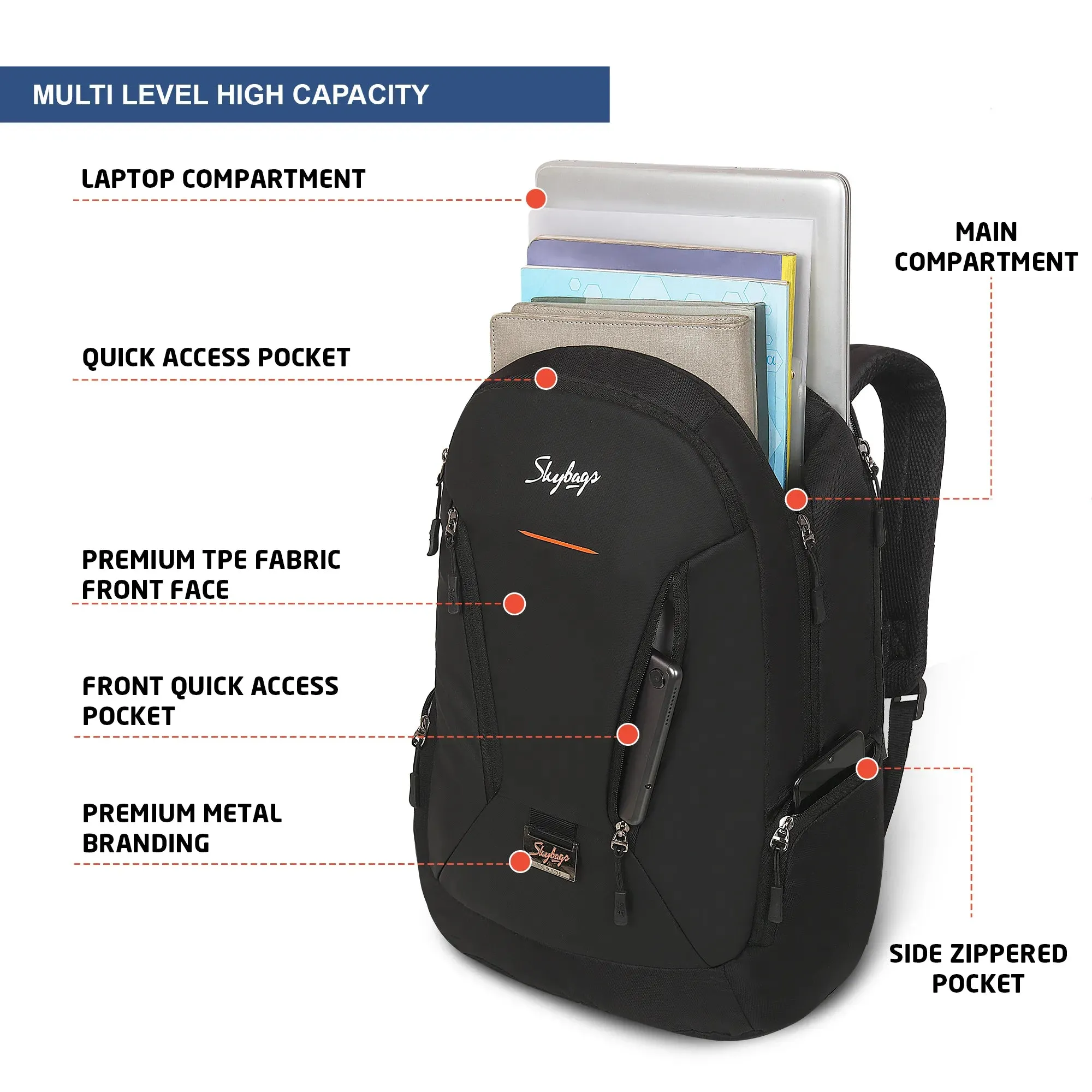 Skybags Chester Pro  01 Laptop Backpack