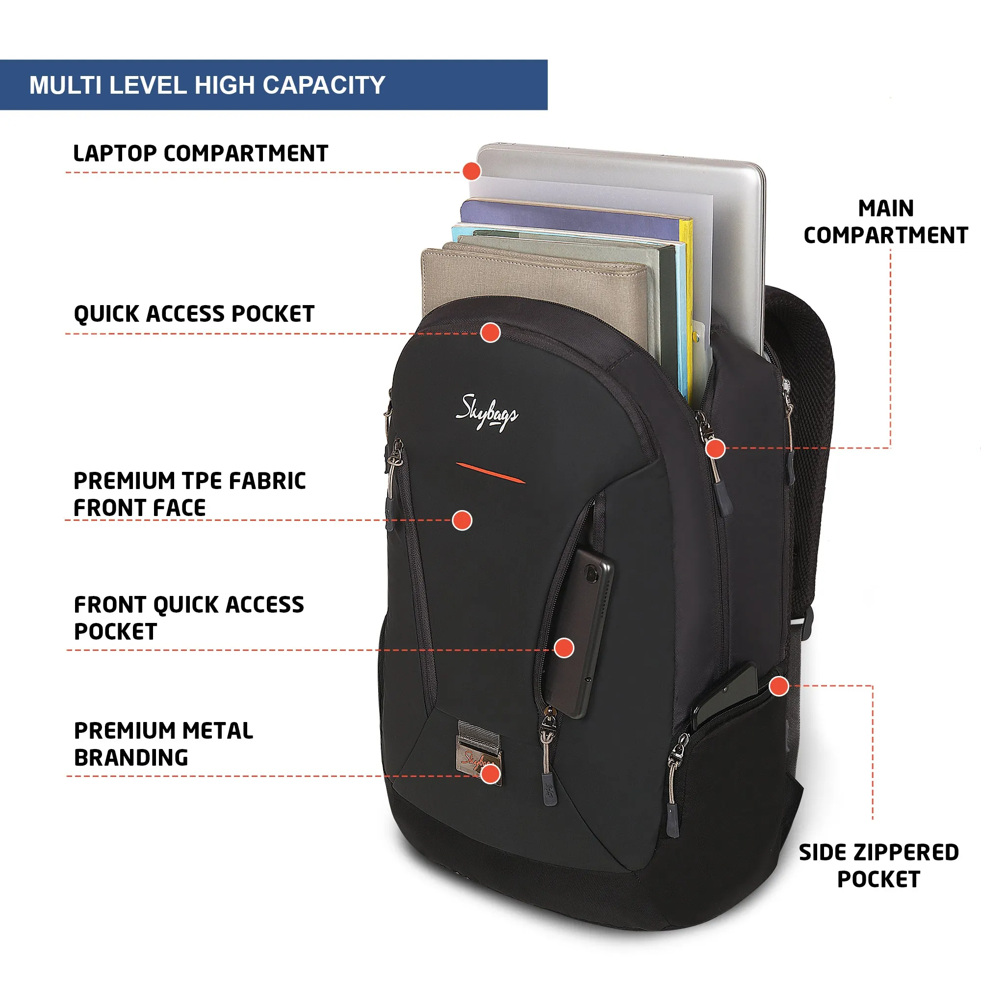 Skybags Chester Pro  01 Laptop Backpack