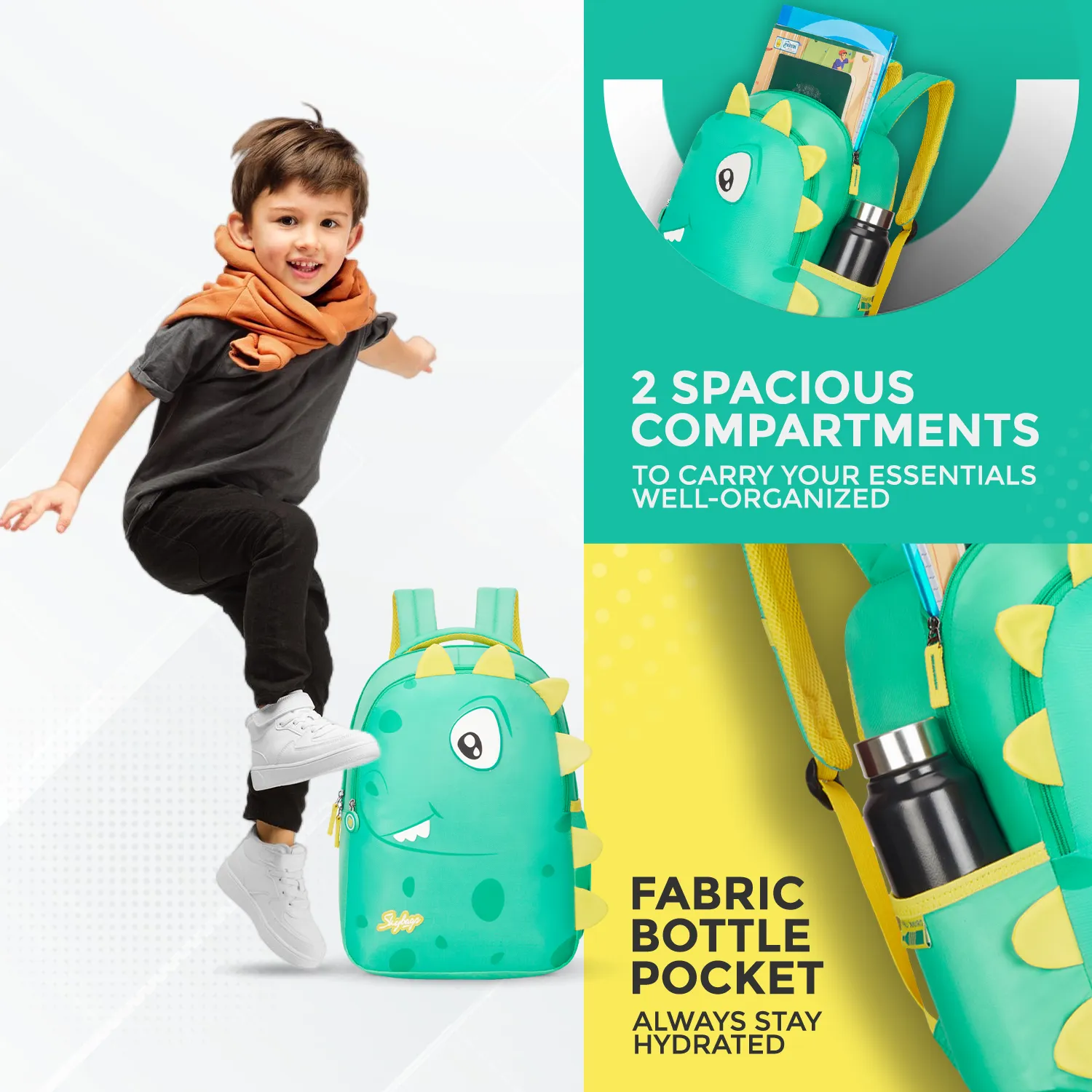 Skybags DINO 01  SCHOOL BACKPACK