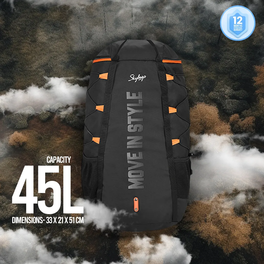 Skybags Hawk  01 Rucksack 45L  Black
