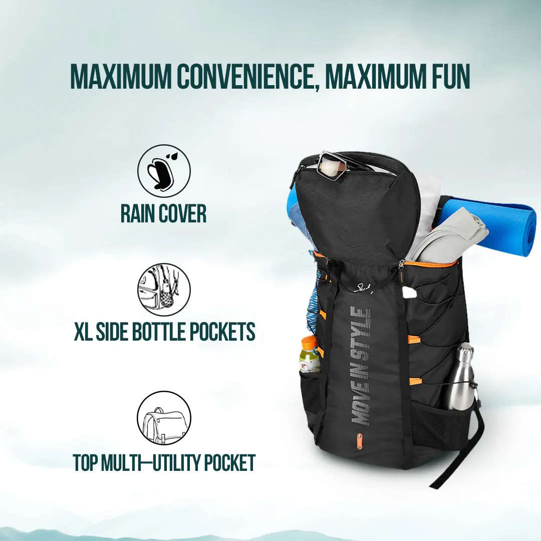 Skybags Hawk  01 Rucksack 45L  Black