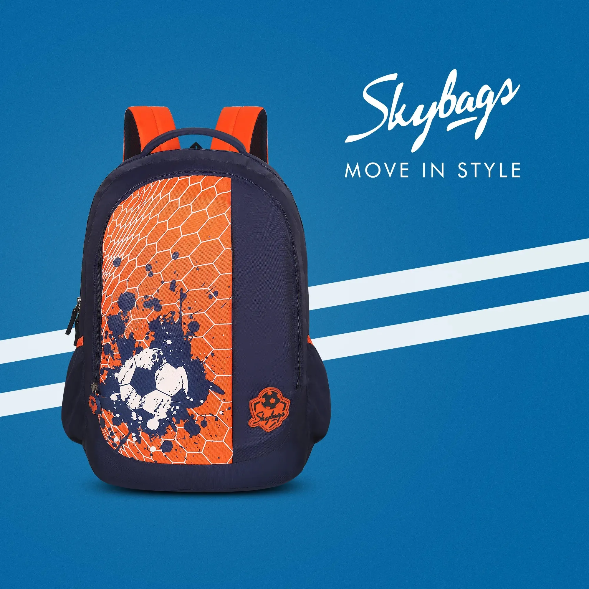 Skybags Strike  01 School Backpack Red