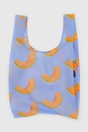 Standard Reusable Bag in Cantaloupe Blue