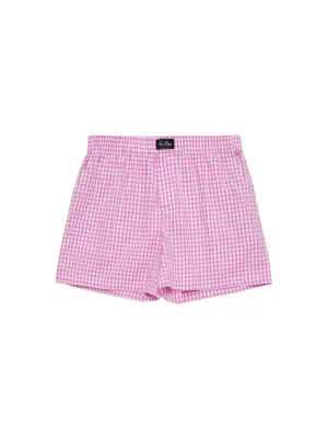 Three-Pocket Boxers Pink Gingham